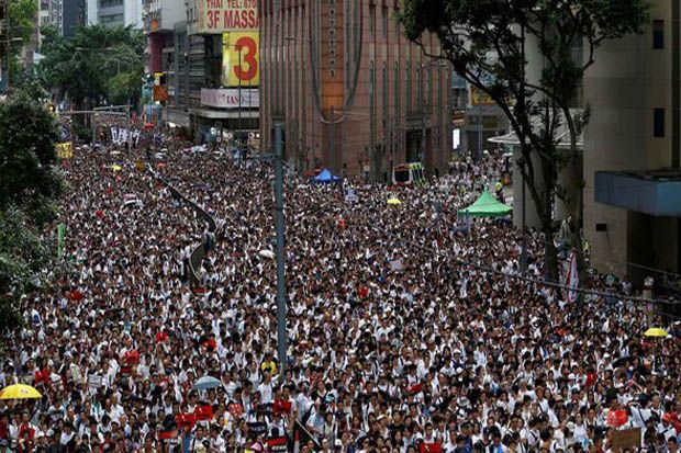 Demonstran Desak Para Pemimpin G20 Bantu Bebaskan Hong Kong