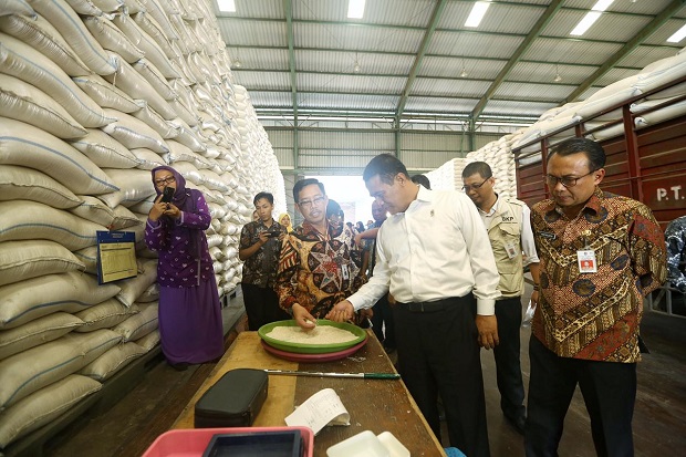 Mentan Pastikan Stok Beras Nasional Aman