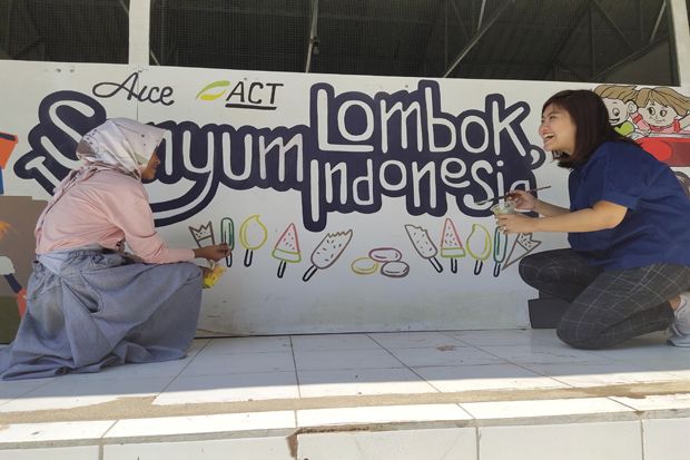AICE-ACT Kembalikan Senyuman Siswa Korban Gempa di Lombok Utara