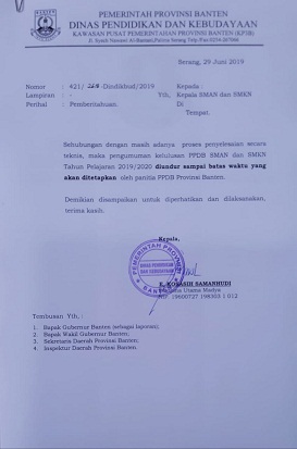 Pengumuman Hasil PPDB SMA/SMK di Banten Mendadak Ditunda
