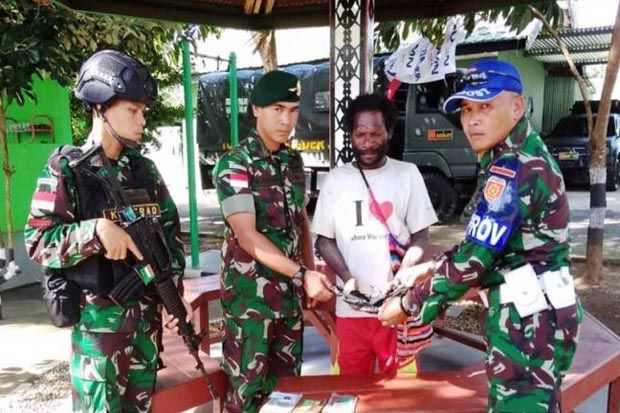 TNI Amankan Pemuda di Perbatasan RI-Papua Nugini karena Bawa Ganja