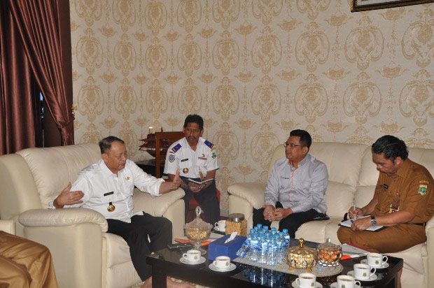 Gubernur Banten  menerima jajaran Direksi PT Marga Mandala Sakti (MMS)