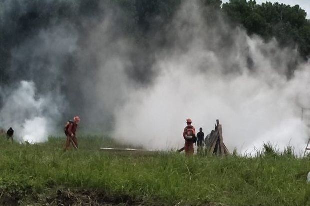 10 Hektare Lahan di Ogan Ilir Sumsel Dilalap Api