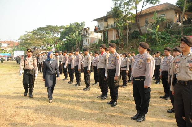 Polres Lebak gelar Upacara HUT Ke-73 Bhayangkara di Kecamatan Cilograng