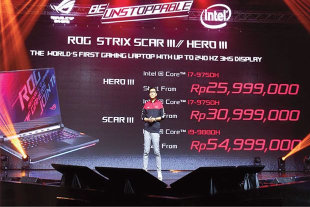 Laptop Gaming ROG Strix Dirancang untuk para Penggemar Gim