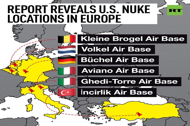 AS Sebar 150 Bom Nuklir di Eropa, Ini Lokasinya