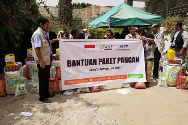 Redam Krisis, ACT Berikan Bantuan Pangan ke Yaman