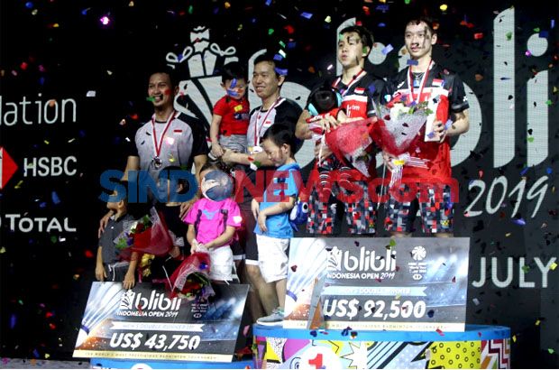 Rekor Cemerlang Kevin/Marcus Usai Juara Indonesia Open 2019