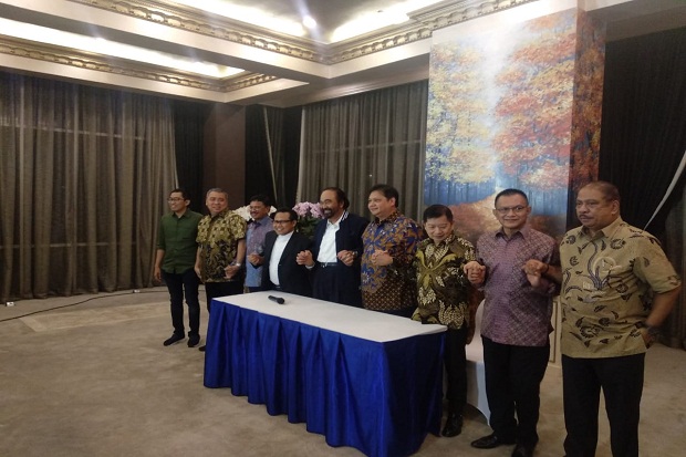 Empat Ketum Parpol Koalisi Jokowi Klaim Tidak Ada Perpecahan