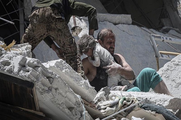 Rezim Suriah dan Rusia Bombardir Idlib, Sudah 103 Orang Tewas