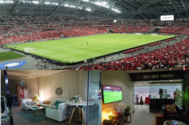 Nonton Manchester United di Executive Suite Stadion Nasional Singapura