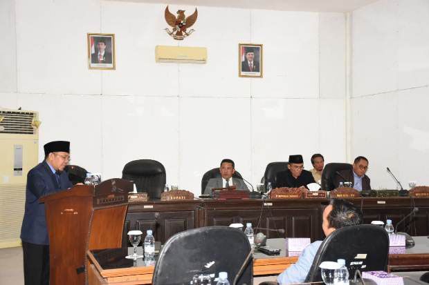 Bupati Lombok Utara Sampaikan Nota Pengantar RAPBDP 2019