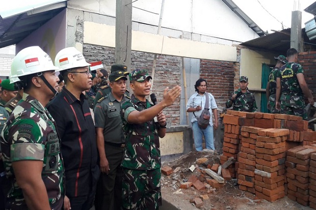 TNI AD Siap Bantu Percepatan Pembangunan Rumah Tahan Gempa di NTB