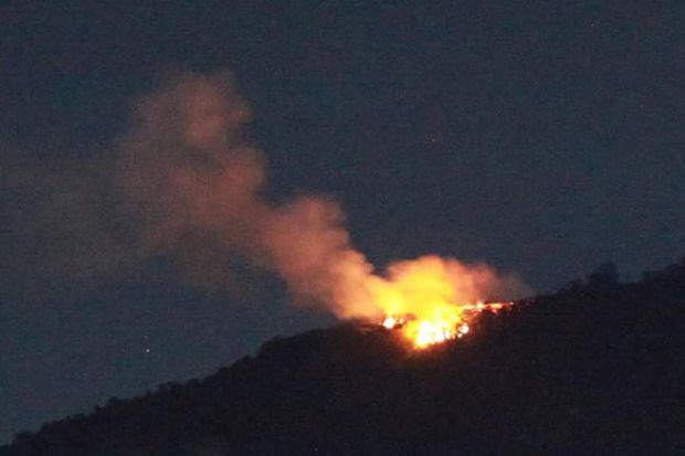 Kebakaran Hutan dan Lahan di Gunung Batukaru Bali