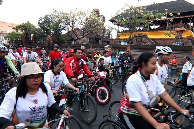 Gowes Nusantara Etape Denpasar Kampanyekan Zero Sampah dan Berdayakan UMKM