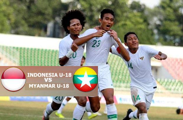 Susunan Pemain Indonesia U-18 vs Myanmar