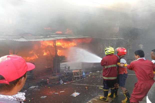 Pasar Serasi Kotamobagu Terbakar, Kerugian Capai Miliaran Rupiah