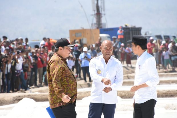 Jokowi Dorong Potensi Produksi Garam NTT