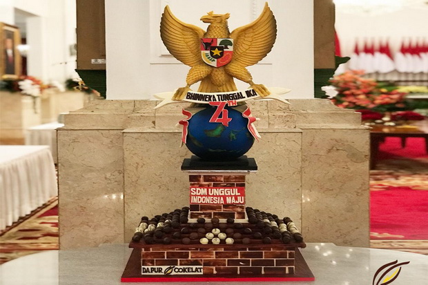 Kue Garuda Dapur Cokelat Warnai Hari Kemerdekaan di Istana Negara