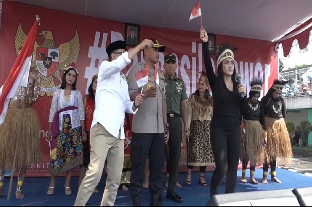 Gerakan Kebangsaan Pancasila Power Dideklarasikan Rieke di Malang