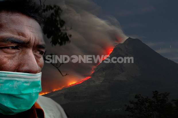 17 KK Diungsikan Pascaguguran Aktivitas Vulkanik Gunung Karangetang