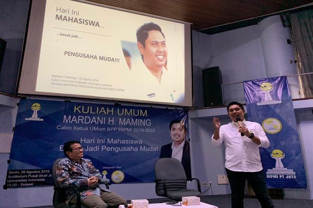 Beri Kuliah Umum di UI, Mardani Maming Ajak Generasi Muda Jadi Pengusaha