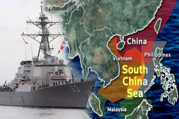 Kapal Perusak AS Berlayar di Laut China Selatan