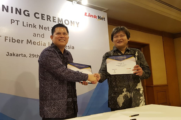 Link Net Jalin Kerja Sama dengan Fiber Media Indonesia