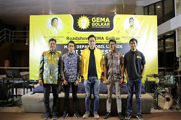 GEMA Golkar-Mahasiswa Perguruan Tinggi di Bandung Urun Rembuk Soal Mobil Listrik