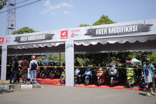 Paguyuban Honda Motor Bekasi Ramaikan Bikers Meet Up