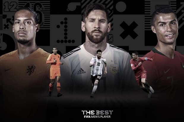 Finalis The Best FIFA 2019: Van Dijk Bersaing dengan Messi, Ronaldo