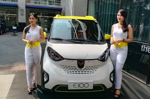 Pamer E200 dan E100, Wuling Berpartisipasi di IEMS 2019