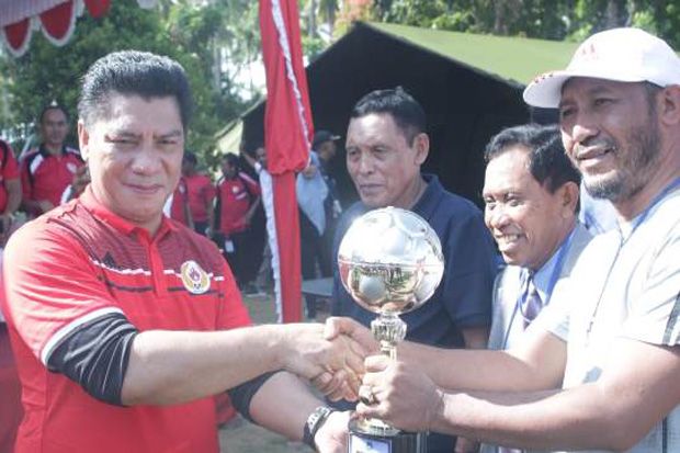 Bupati Halbar Resmi Buka Kompetisi Liga 3 Zona Maluku Utara