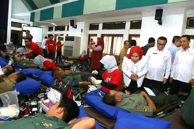 Pertama di Indonesia, 18 Lokasi di Banten Gelar Donor Darah Serentak