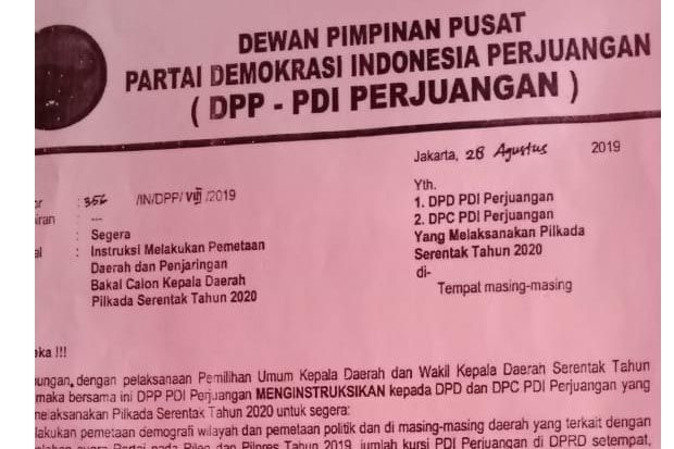 PDIP Buka Pendaftaran Calon Wali Kota Sungaipenuh Jambi