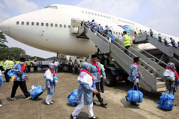 Sempat Transit, Pesawat Garuda Berpenumpang Haji Kembali Lagi ke Bandara KNIA