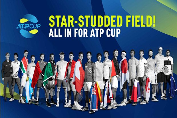 Perang Bintang Petenis Top 10 dari 18 Negara Guncang ATP Cup 2020
