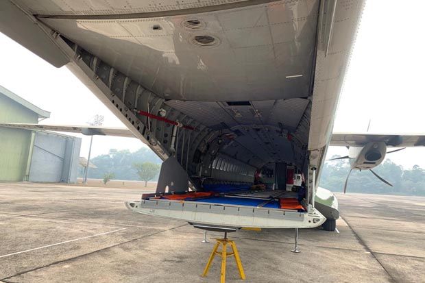 Atasi Kebakaran Hutan di Riau, TNI Datangkan Pesawat CN295