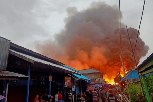 Kebakaran Hebat, 100 Rumah di Asmat Papua Ludes Dilalap Api