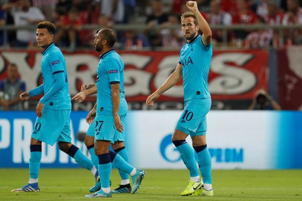 Babak I: Penalti Kane Warnai Keunggulan Tottenham atas Olympiacos