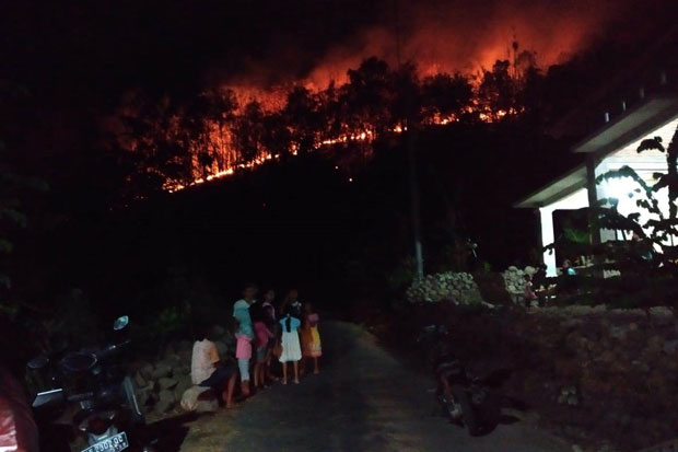 Angin Kencang Picu Kembali Kobaran Api di Gunung Merbabu