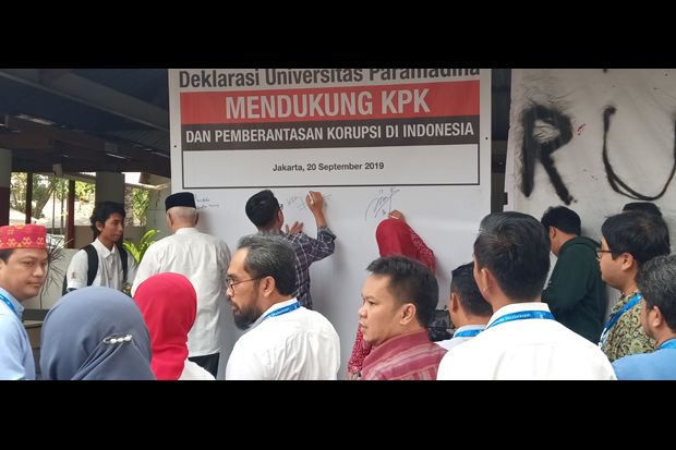 Akademisi Universitas Paramadina Kecewa Proses Revisi UU KPK