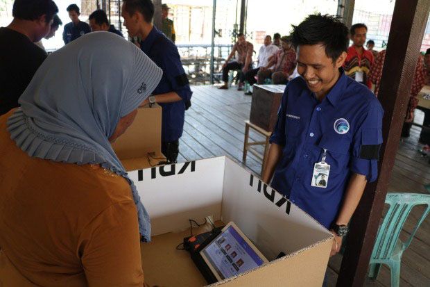 Pertama Kali Di Kalimantan, E-Voting Pilkades Tabalong Berjalan Sukses