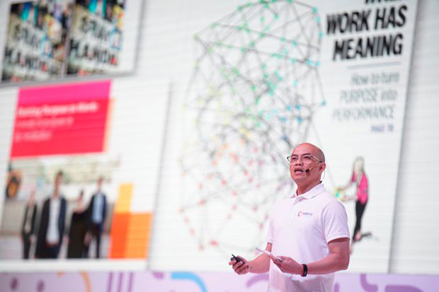 HR Director Antam Luki Suardi Sampaikan Paparan di Indonesia HR Summit 2019