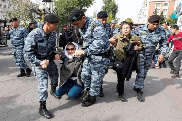 Protes Anti-China Pecah di Kazakhstan, Puluhan Orang Ditangkap
