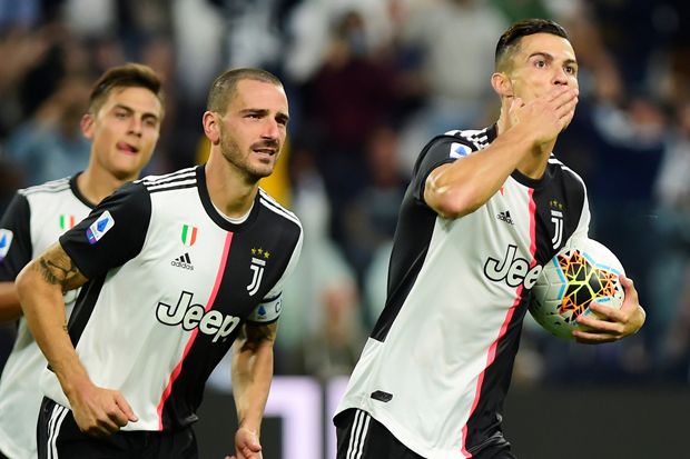 Gol Ronaldo Pastikan Juventus ke Puncak Klasemen
