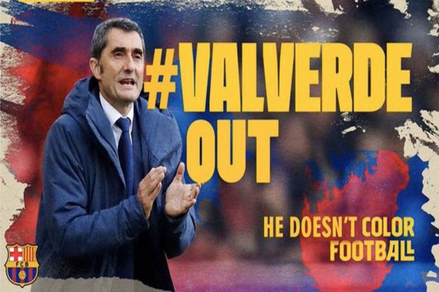 Kegelisahan Penggemar Barcelona hingga Munculnya Hashtag #ValverdeOut