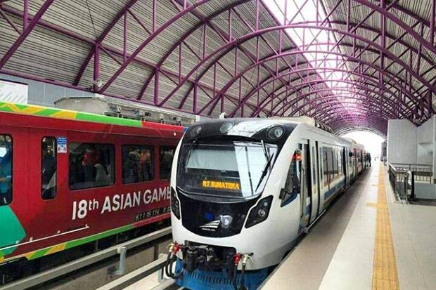 LRT Palembang Uji Coba Waktu Tempuh 47 Menit