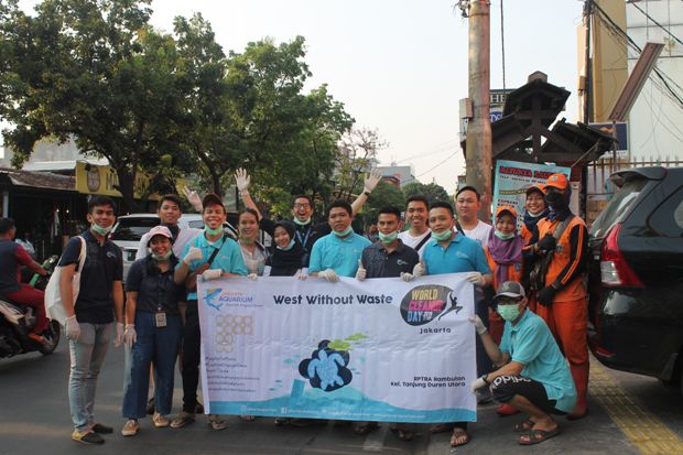 Jakarta Aquarium Peringati World Clean Up Day 2019