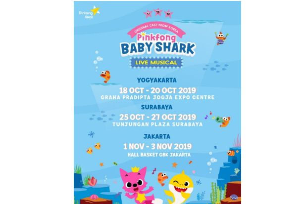 Pinkfong Baby Shark Live Musical Akan Datang ke Indonesia untuk Pertama Kalinya!